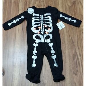 Halloween Skeleton Way To Celebrate Sleep And Play With Inverted Zipper Size 3-6